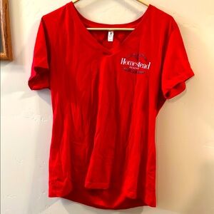 Homestead Resort Red V-Neck T-Shirt